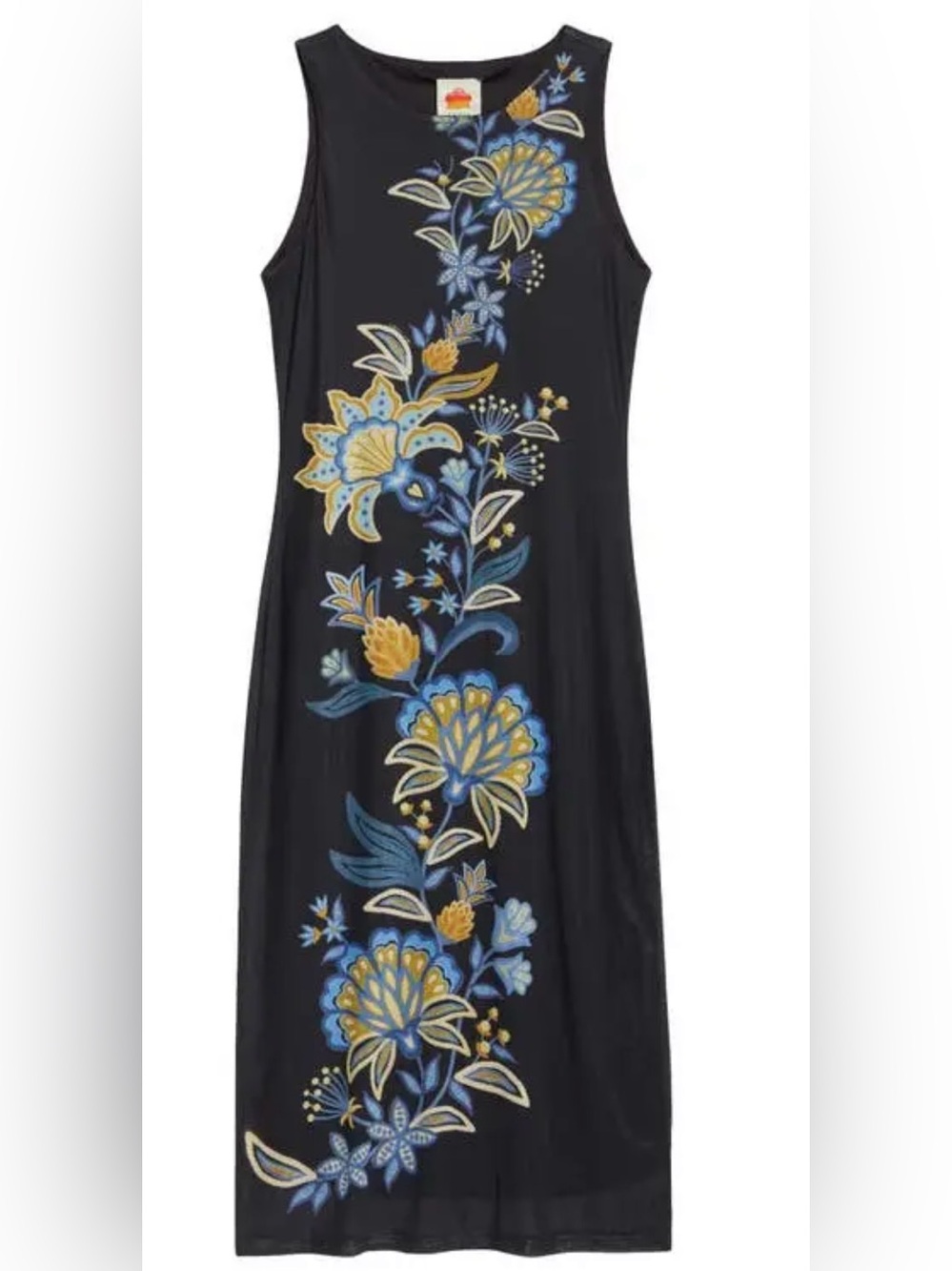 FARM Rio Anthropologie Endless Summer Embroidered Midi Dress Small - Picture 3 of 9
